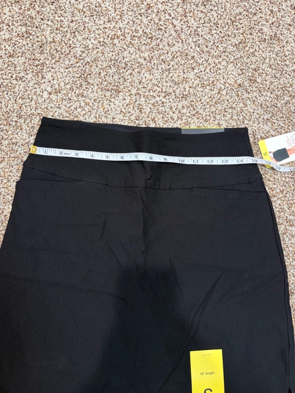 Black Pull-On Skort with Tummy Control and Front Pockets NWT - Picture 5 of 9